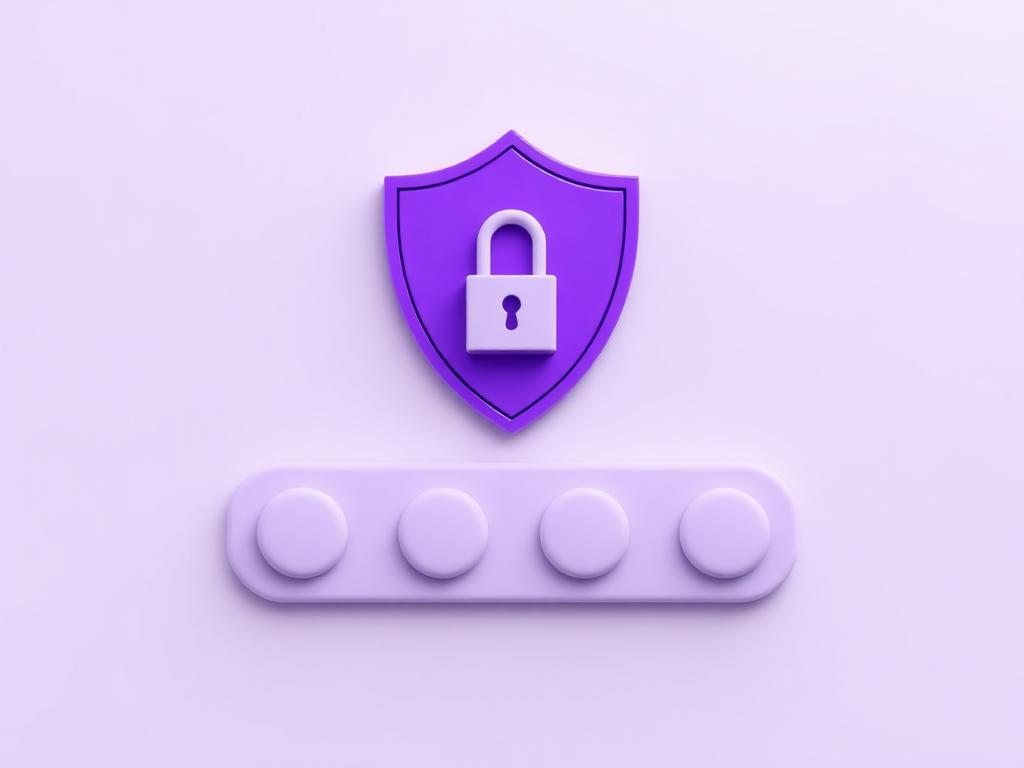 Security shield beside one-time passcode input boxes