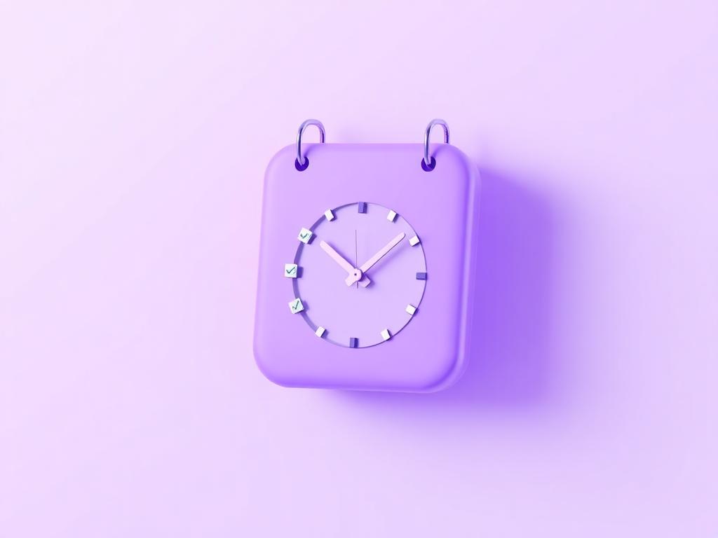 Calendar and clock with confirmed meeting notifications