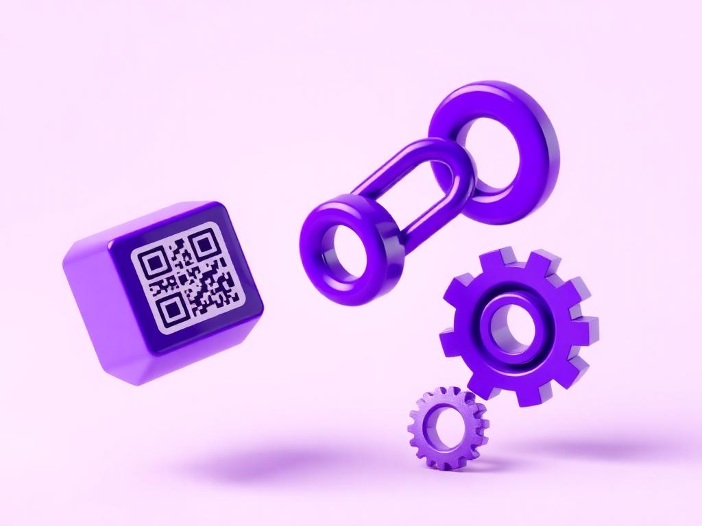 QR code, short link and business tools in a workspace